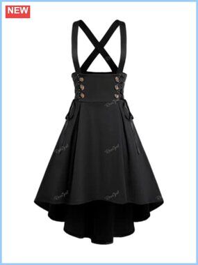 Plus Size Gothic Plaid Mini Skirt High Rise A-Line Pleated Polyester
